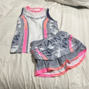 Lucky in Love Athletic Sports Tennis Set Girls Medium 10/12